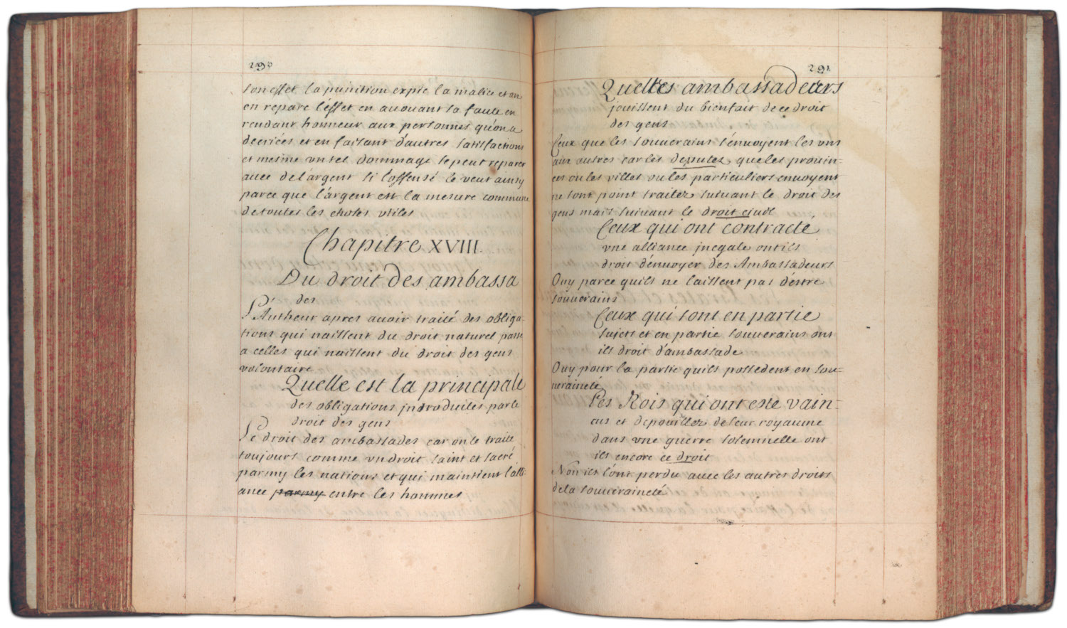 Extraits par Jean Yves de Saint-Prest (manuscrit)
