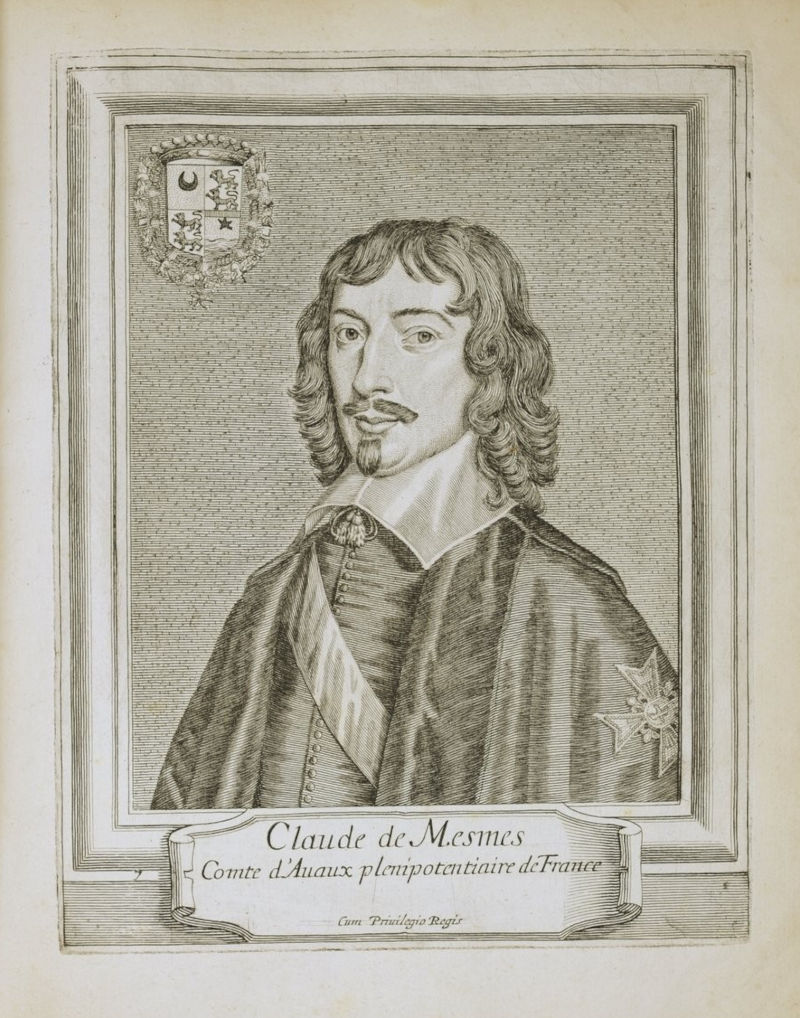 Claude de Mesmes, comte d'Avaux (portrait gravé)