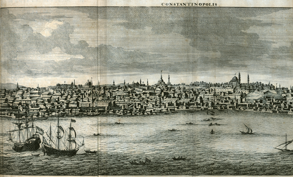Constantinople (vue panoramique gravée)